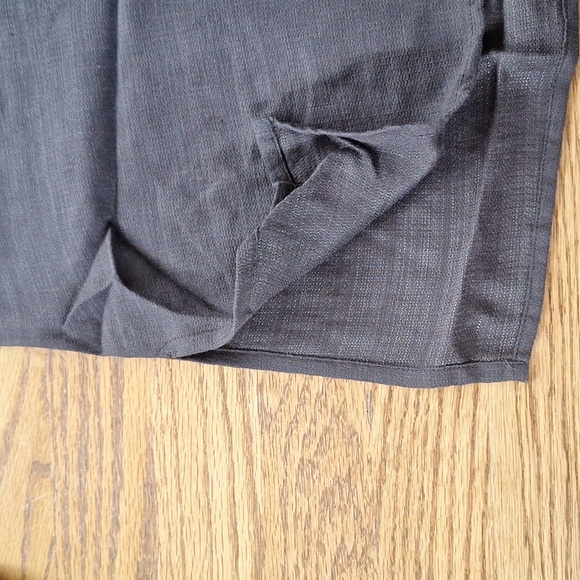 Eileen Fisher Linen Blend V-Neck Quarter Sleeve Top M - Picture 3 of 6